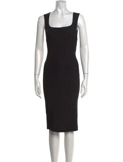 Pre-owned D&g Vintage Knee-length Dress In Black