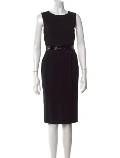 Pre-owned D&g Vintage Knee-length Dress In Black