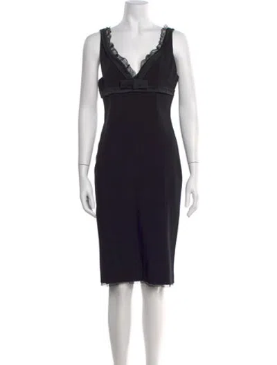 Pre-owned D&g Vintage Knee-length Dress In Black