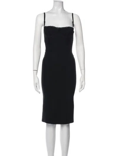 Pre-owned D&g Vintage Knee-length Dress In Black