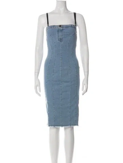 Pre-owned D&g Vintage Knee-length Dress In Blue