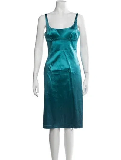 Pre-owned D&g Vintage Knee-length Dress In Blue