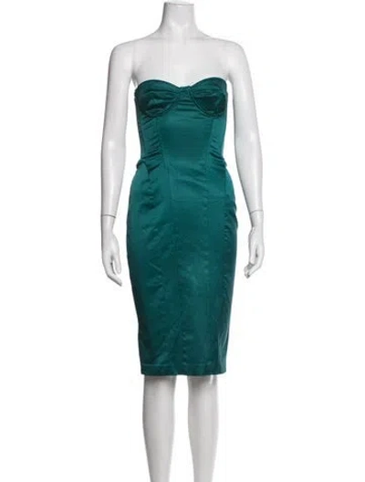 Pre-owned D&g Vintage Knee-length Dress In Blue