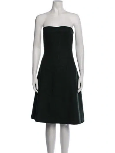 Pre-owned D&g Vintage Knee-length Dress In Blue/green