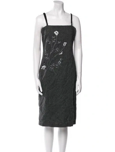 Pre-owned D&g Vintage Knee-length Dress In Gray