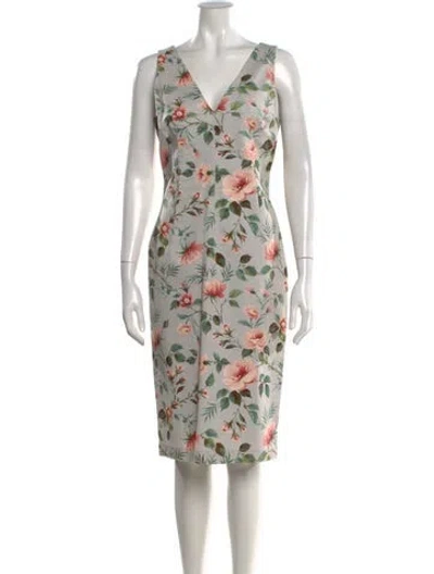 Pre-owned D&g Vintage Knee-length Dress In Grey