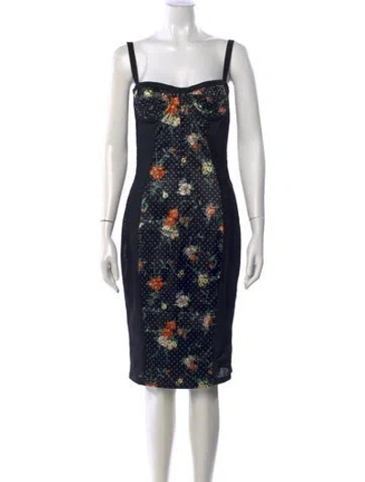 Pre-owned D&g Vintage Knee-length Dress In Multi
