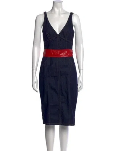 Pre-owned D&g Vintage Knee-length Dress In Multi