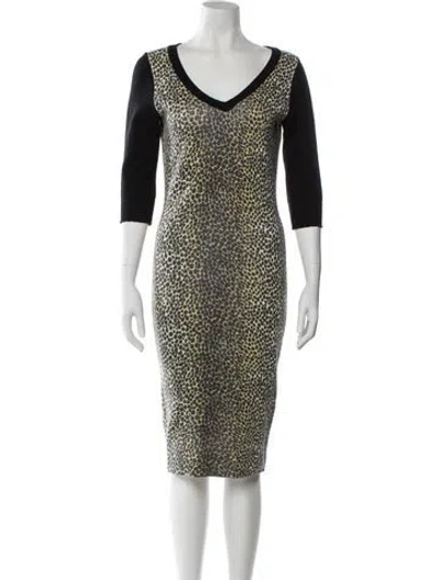 Pre-owned D&g Vintage Knee-length Dress In Neutral