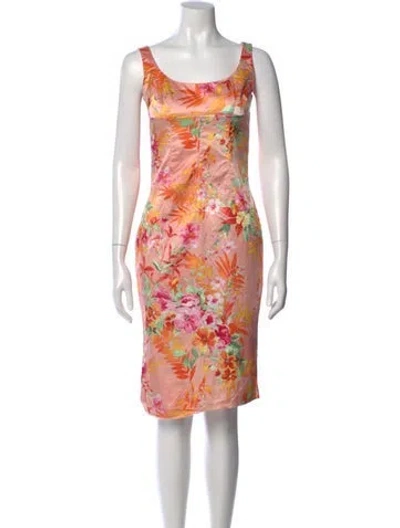 Pre-owned D&g Vintage Knee-length Dress In Pink