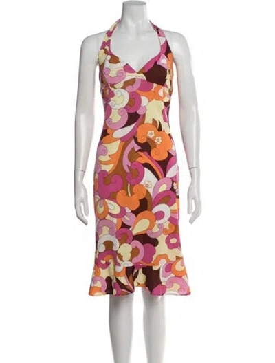 Pre-owned D&g Vintage Knee-length Dress In Pink