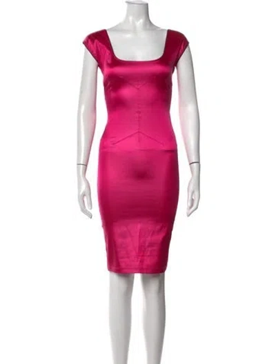 Pre-owned D&g Vintage Knee-length Dress In Pink