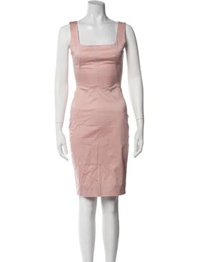 Pre-owned D&g Vintage Knee-length Dress In Pink
