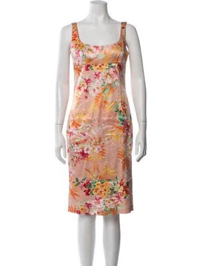 Pre-owned D&g Vintage Knee-length Dress In Pink