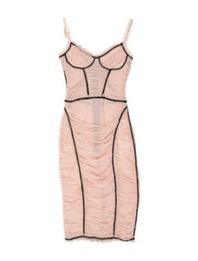 Pre-owned D&g Vintage Knee-length Dress In Pink
