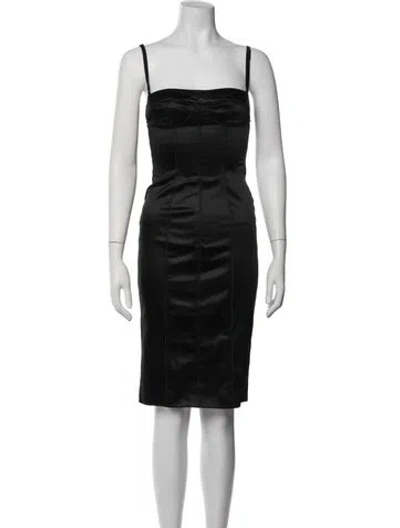 Pre-owned D&g Vintage Knee-length Dress W/ Tags In Black