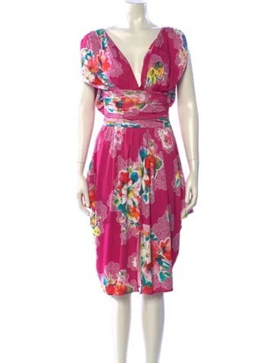 Pre-owned D&g Vintage Knee-length Dress W/ Tags In Pink