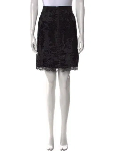 Pre-owned D&g Vintage Knee-length Skirt In Black