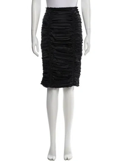 Pre-owned D&g Vintage Knee-length Skirt In Black