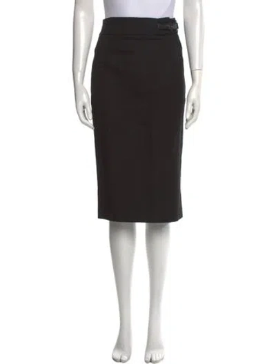 Pre-owned D&g Vintage Knee-length Skirt In Black