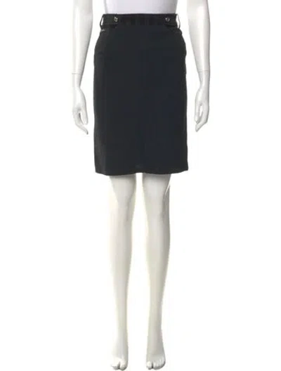 Pre-owned D&g Vintage Knee-length Skirt In Black