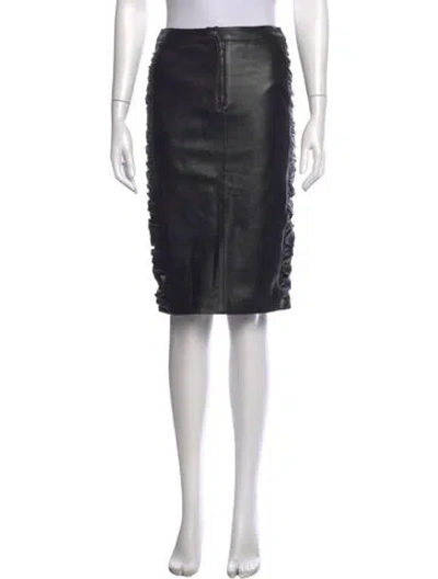 Pre-owned D&g Vintage Knee-length Skirt In Black