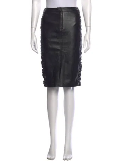 Pre-owned D&g Vintage Knee-length Skirt In Black