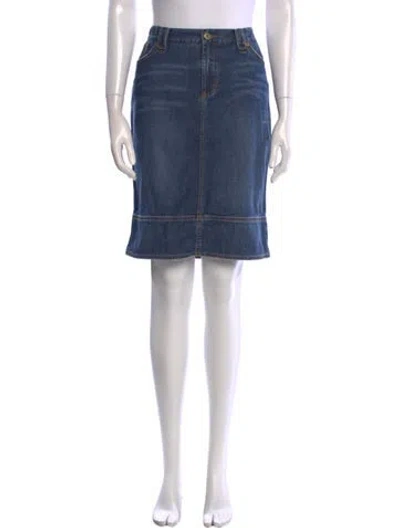 Pre-owned D&g Vintage Knee-length Skirt In Blue