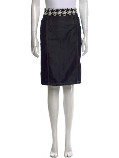 Pre-owned D&g Vintage Knee-length Skirt In Blue