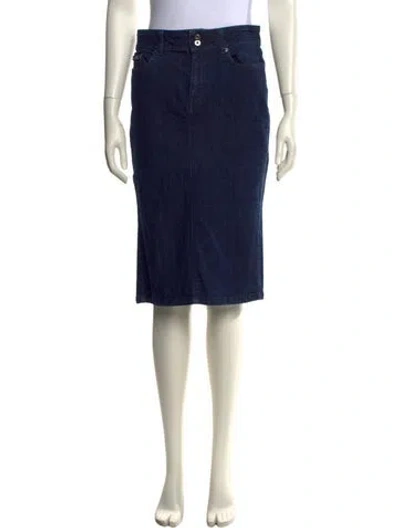 Pre-owned D&g Vintage Knee-length Skirt In Blue