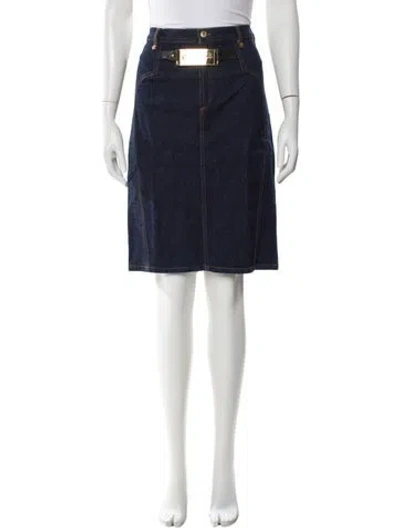 Pre-owned D&g Vintage Knee-length Skirt In Blue