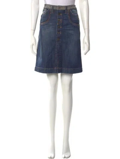 Pre-owned D&g Vintage Knee-length Skirt In Blue