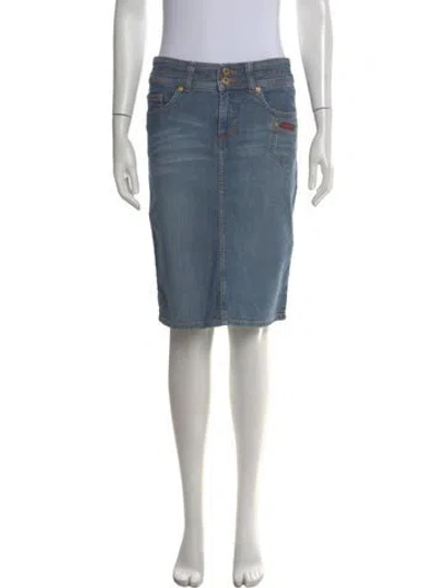 Pre-owned D&g Vintage Knee-length Skirt In Blue