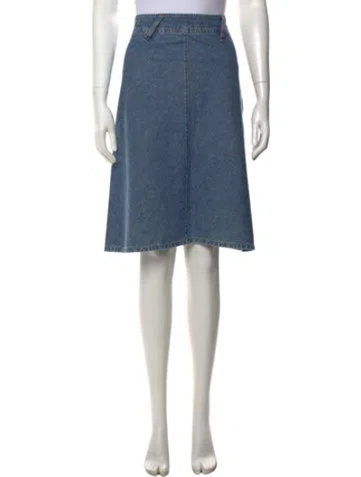 Pre-owned D&g Vintage Knee-length Skirt In Blue
