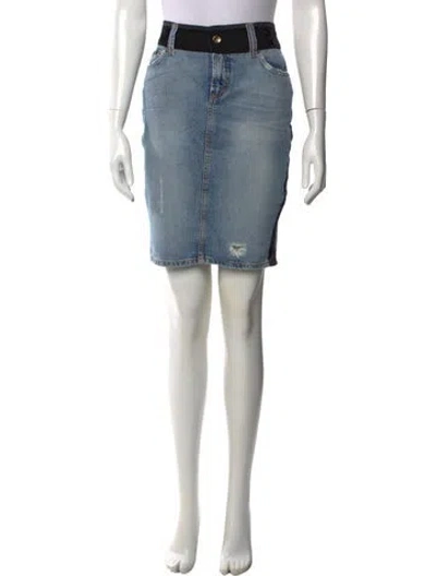 Pre-owned D&g Vintage Knee-length Skirt In Blue