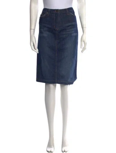 Pre-owned D&g Vintage Knee-length Skirt In Blue