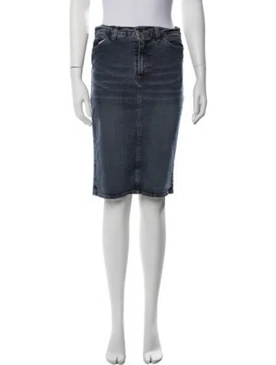 Pre-owned D&g Vintage Knee-length Skirt In Blue