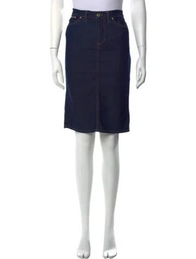 Pre-owned D&g Vintage Knee-length Skirt In Blue