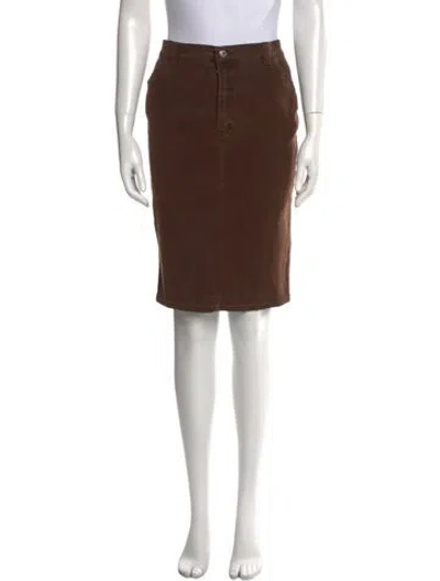Pre-owned D&g Vintage Knee-length Skirt In Brown