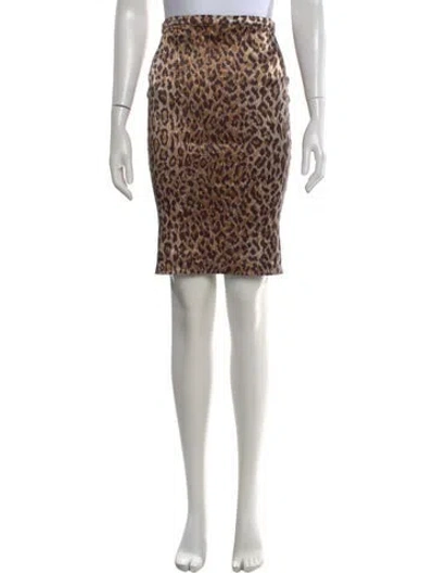 Pre-owned D&g Vintage Knee-length Skirt In Brown