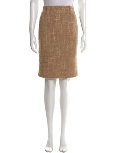 Pre-owned D&g Vintage Knee-length Skirt In Neutral