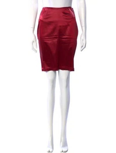 Pre-owned D&g Vintage Knee-length Skirt In Red