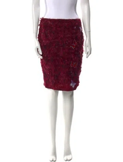 Pre-owned D&g Vintage Knee-length Skirt In Red