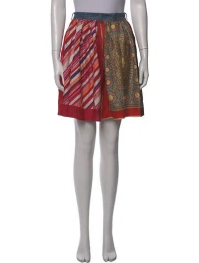 Pre-owned D&g Vintage Knee-length Skirt In Red