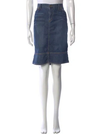 Pre-owned D&g Vintage Knee-length Skirt W/ Tags In Blue