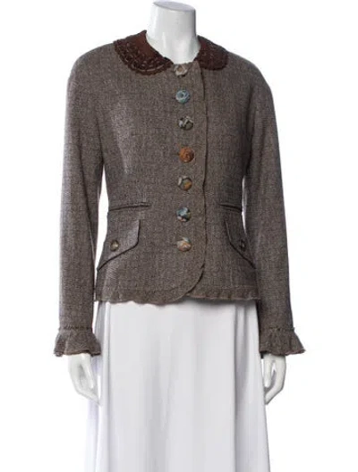 Pre-owned D&g Vintage Late 1990's - Early 2000's Blazer In Brown