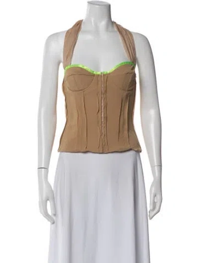 Pre-owned D&g Vintage Late 1990's - Early 2000's Crop Top In Neutral