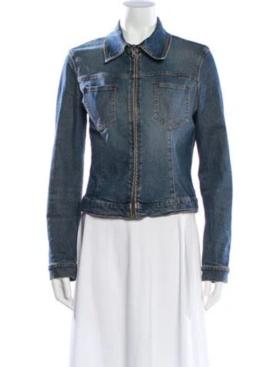 Pre-owned D&g Vintage Late 1990's - Early 2000's Denim Jacket In Blue