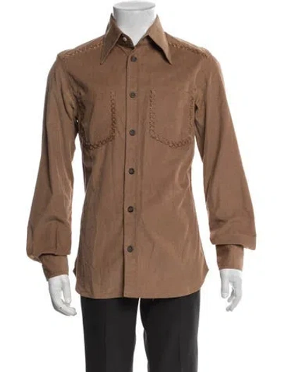 Pre-owned D&g Vintage Late 1990's - Early 2000's Shirt In Brown