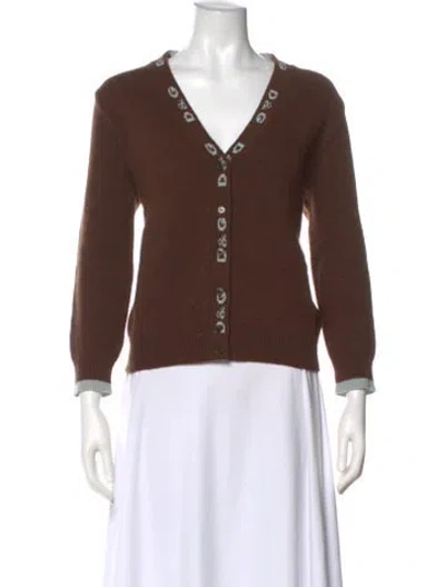 Pre-owned D&g Vintage Late 1990's - Early 2000's Sweater In Brown
